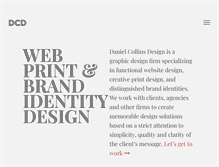 Tablet Screenshot of danielcollinsdesign.com